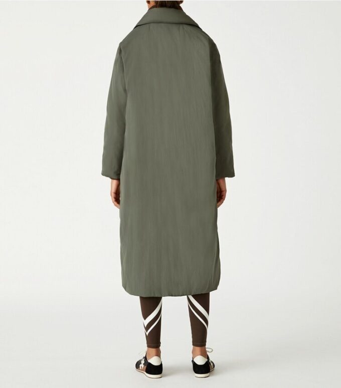 Kapitone Çift Taraflı Oversized Aşağı Ceket
