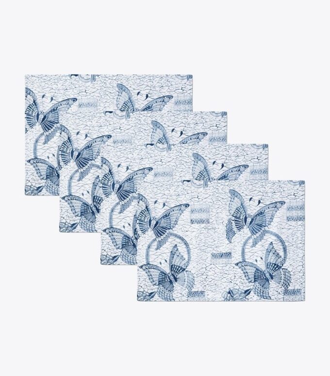 Kelebek Batik Servis Altlığı, 4’lü Set Kelebek Batik Servis Altlığı, 4’lü Set