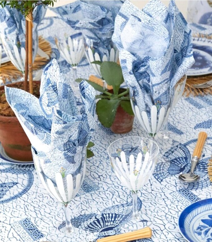Kelebek Batik Servis Altlığı, 4’lü Set Kelebek Batik Servis Altlığı, 4’lü Set