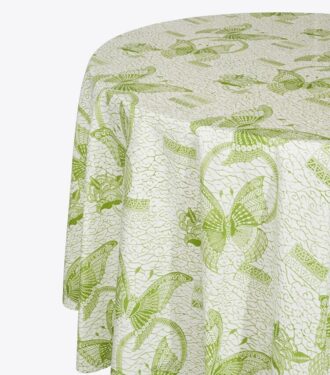 Kelebek Batik Yuvarlak Masa Örtüsü, 120″ Kelebek Batik Yuvarlak Masa Örtüsü, 120″