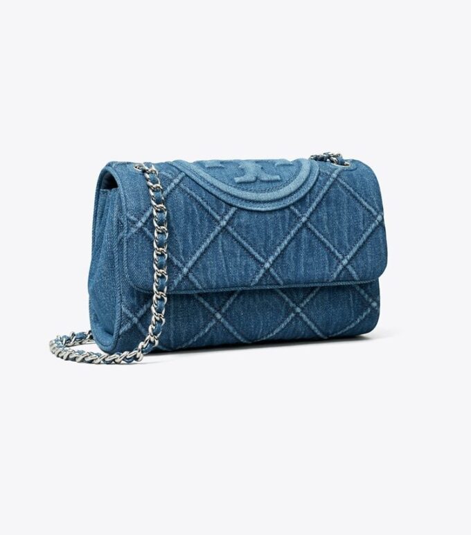 Küçük Fleming Yumuşak Denim Dönüştürülebilir Omuz Çantası