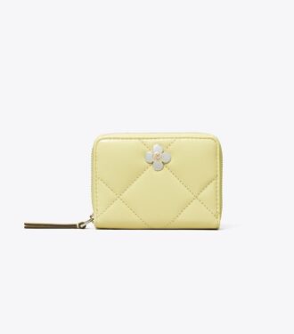 Küçük Kira Diamond Quilt Clover Zip-Around Cüzdan