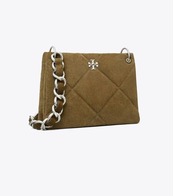 Küçük Kira Diamond Quilt Süet Omuz Çantası