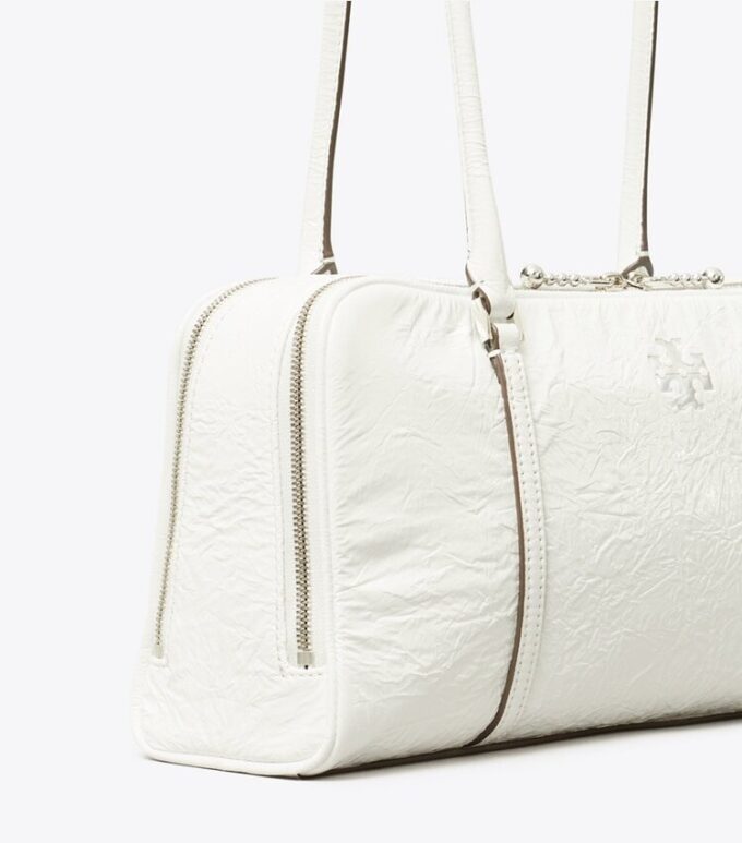 Küçük Kırışık Deri Marshmallow Satchel Küçük Kırışık Deri Marshmallow Satchel
