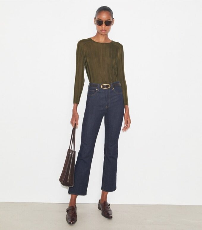 Kısa Paça Flare Jean Kısa Paça Flare Jean