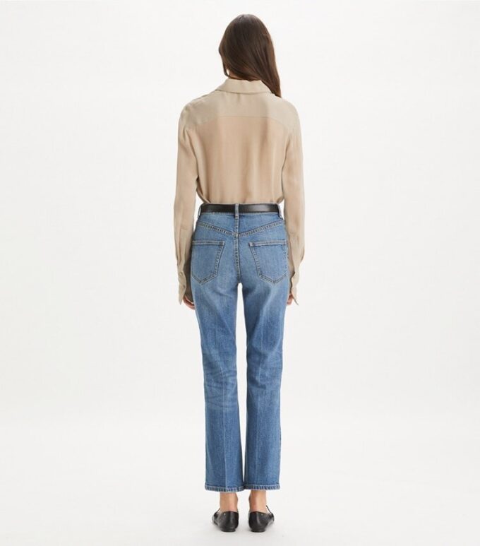 Kısa Paça Flare Jean Kısa Paça Flare Jean