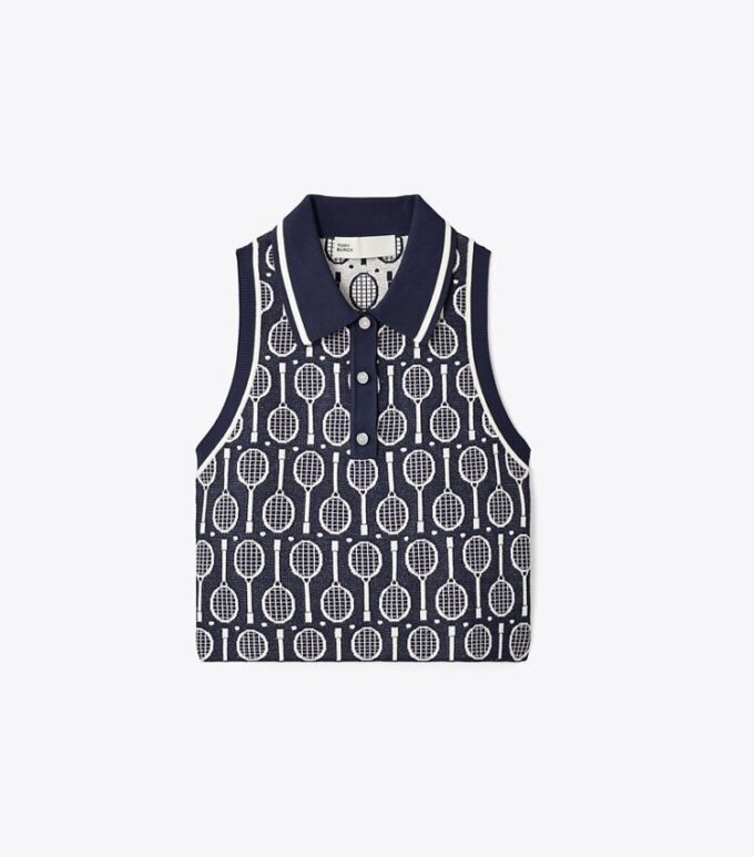 Kısa Tech Knit Polo Tank Kısa Tech Knit Polo Tank