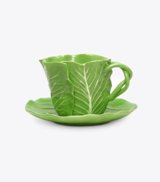 Lettuce Ware Fincan ve Fincan Tabağı, 2’li Set