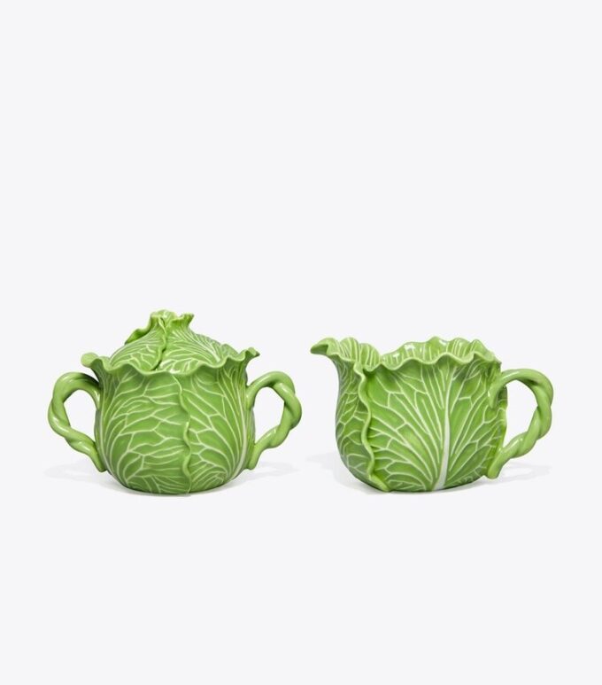 Lettuce Ware Kapaklı Şekerlik ve Sütlük Lettuce Ware Kapaklı Şekerlik ve Sütlük