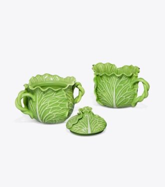 Lettuce Ware Kapaklı Şekerlik ve Sütlük