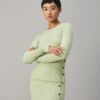 Lurex Çizgili Bisiklet Yaka Lurex Çizgili Bisiklet Yaka