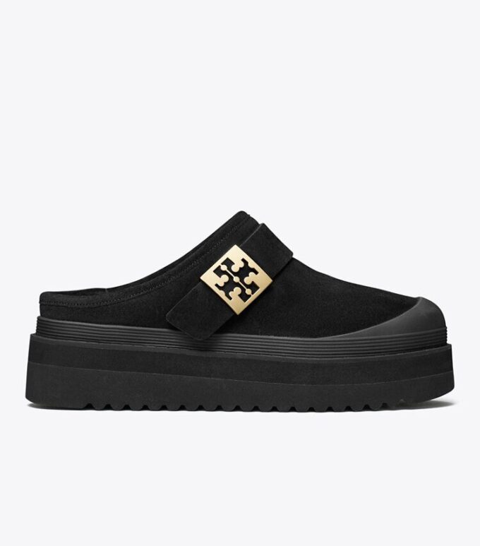 Mellow Shearling Platform Mule