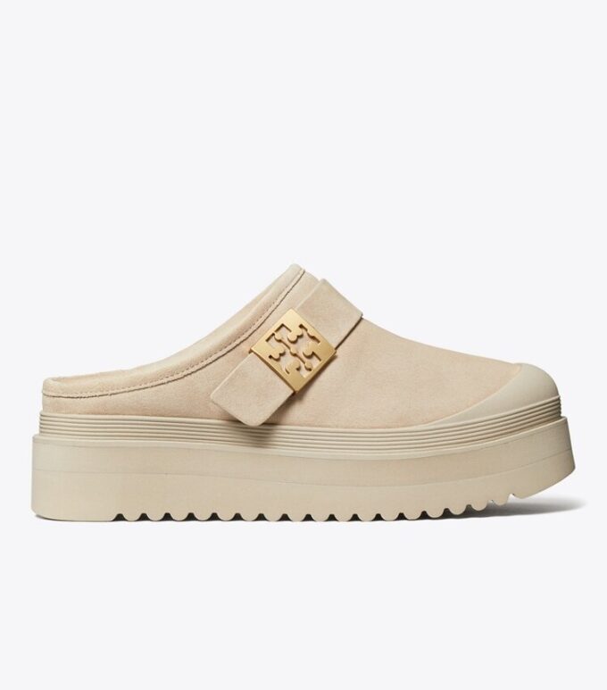 Mellow Shearling Platform Mule
