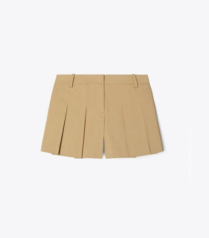 Mikro Twill Pileli Şort Mikro Twill Pileli Şort