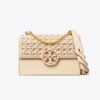Miller Basket-Weave Küçük Kapaklı Omuz Çantası