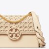 Miller Basket-Weave Küçük Kapaklı Omuz Çantası