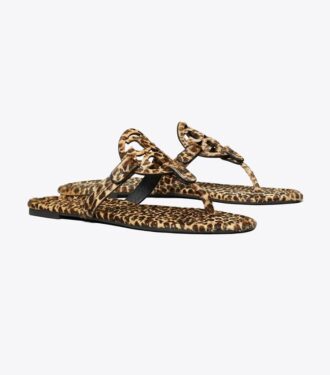 Miller Baskılı Dana Kürkü Sandal