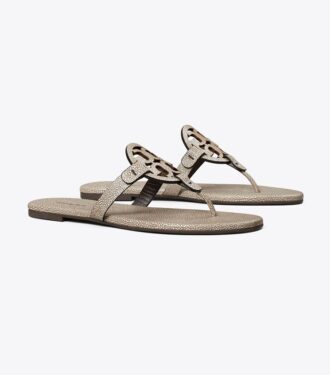 Miller Kabartmalı Deri Sandal