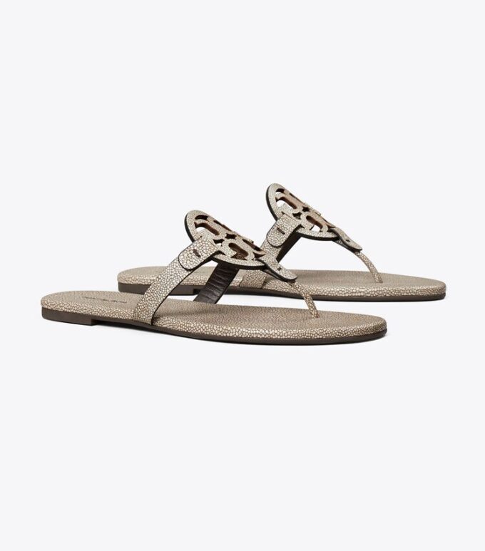 Miller Kabartmalı Deri Sandal Miller Kabartmalı Deri Sandal