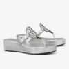 Miller Kırışık Metalik Topuklu Sandal Miller Kırışık Metalik Topuklu Sandal