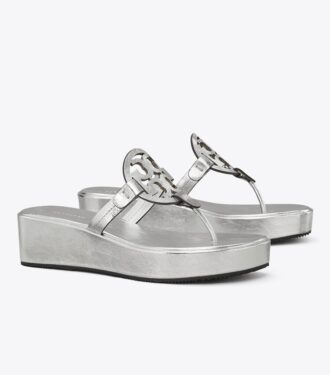 Miller Kırışık Metalik Topuklu Sandal