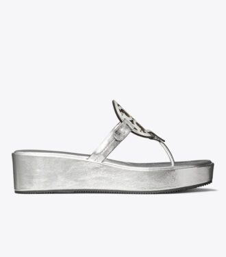Miller Kırışık Metalik Topuklu Sandal