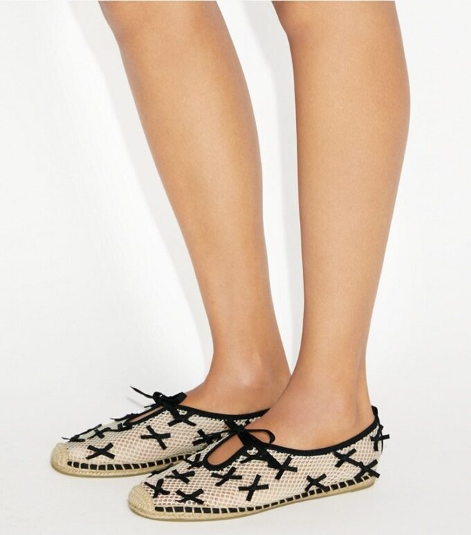 Mini Bow Mesh Espadrille Mini Bow Mesh Espadrille