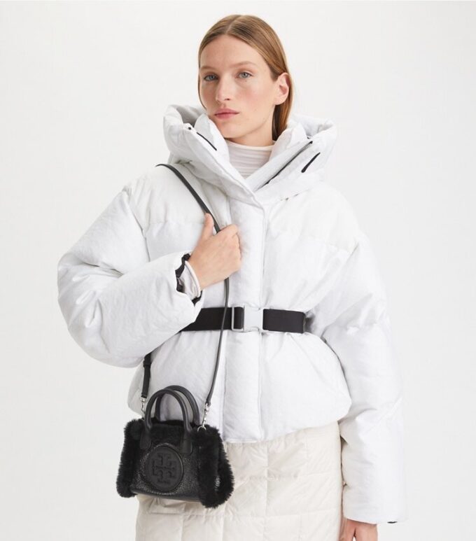 Mini Ella Patent Shearling Tote Mini Ella Patent Shearling Tote