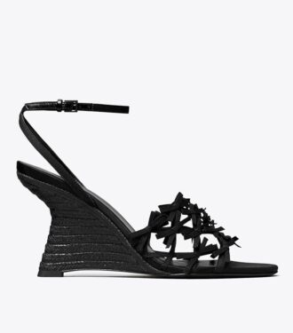 Mini Fiyonklu Espadril Topuklu Ayakkabı Mini Fiyonklu Espadril Topuklu Ayakkabı