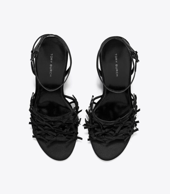 Mini Fiyonklu Espadril Topuklu Ayakkabı Mini Fiyonklu Espadril Topuklu Ayakkabı