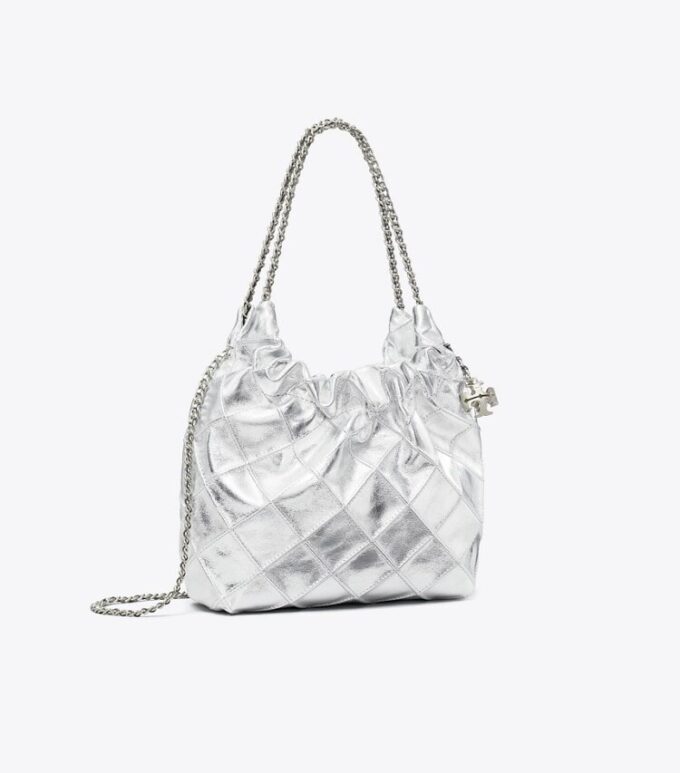 Mini Fleming Metalik Hobo Çanta Mini Fleming Metalik Hobo Çanta