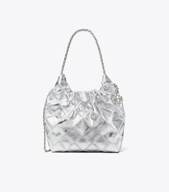 Mini Fleming Metalik Hobo Çanta Mini Fleming Metalik Hobo Çanta