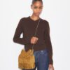 Mini Fleming Süet Fringe Hobo Çanta Mini Fleming Süet Fringe Hobo Çanta