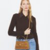 Mini Lee Radziwill Süet Fringe Top-Handle Çanta Mini Lee Radziwill Süet Fringe Top-Handle Çanta