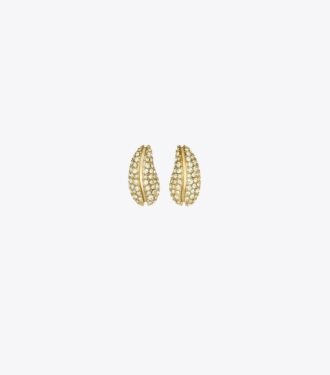 Mini Pierced Pavé Küpeler