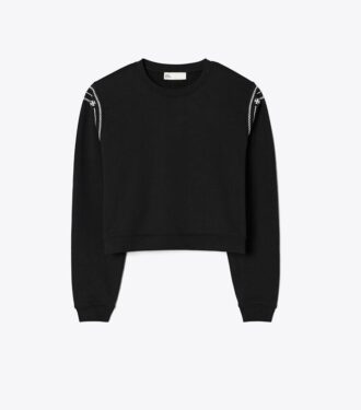 Nakışlı Fransız Terry Sweatshirt