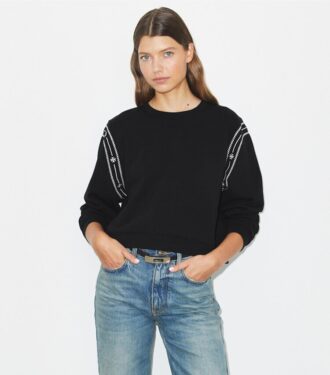 Nakışlı Fransız Terry Sweatshirt