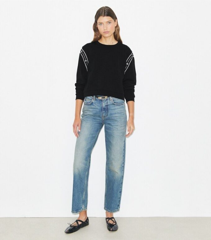Nakışlı Fransız Terry Sweatshirt Nakışlı Fransız Terry Sweatshirt