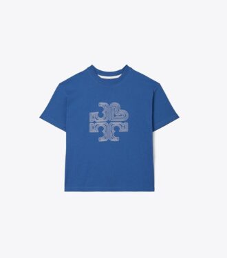 Nakışlı Kalp Logolu T-Shirt