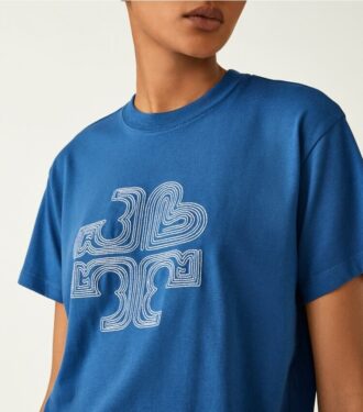 Nakışlı Kalp Logolu T-Shirt