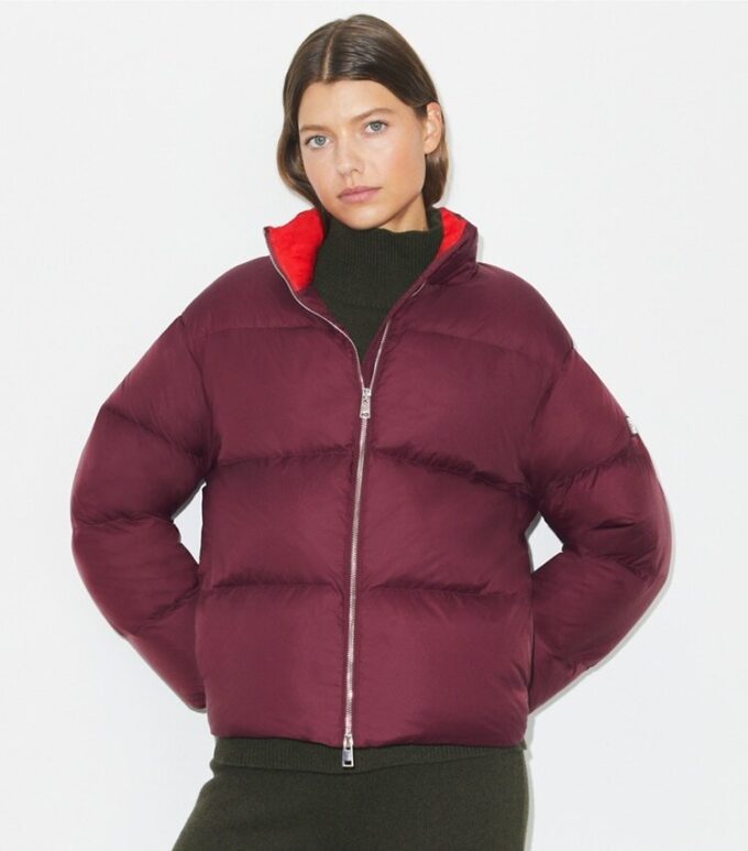 Naylon Aşağı Puffer Ceket Naylon Aşağı Puffer Ceket