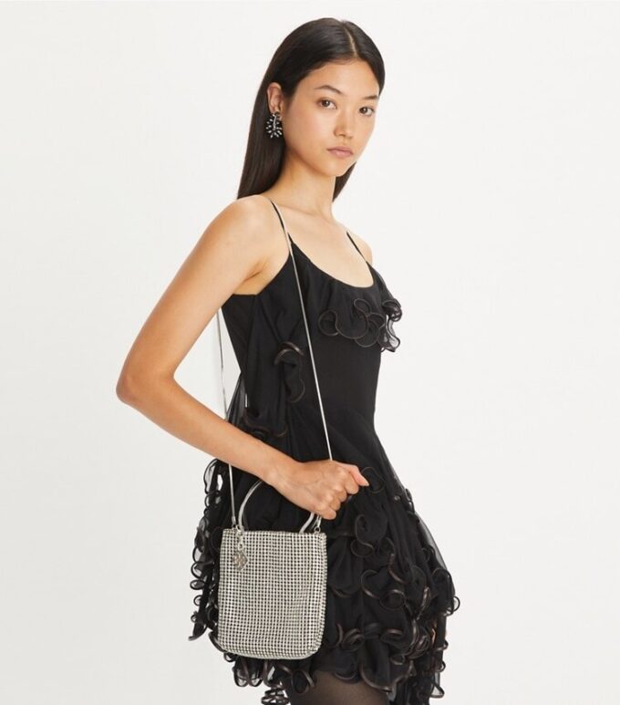 Night Owl Kristal Süslemeli Mini Tote