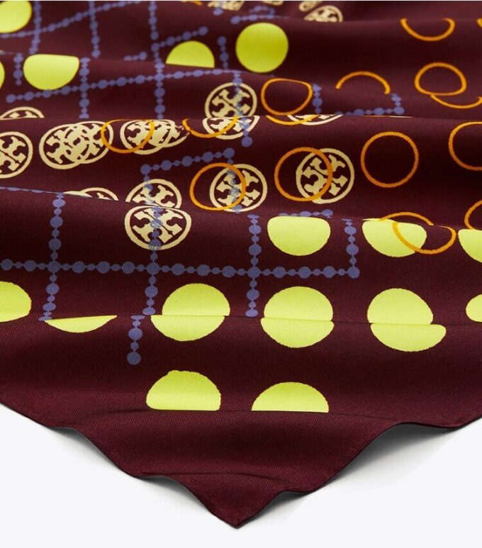 Noktalı T Monogram Boyun Atkısı