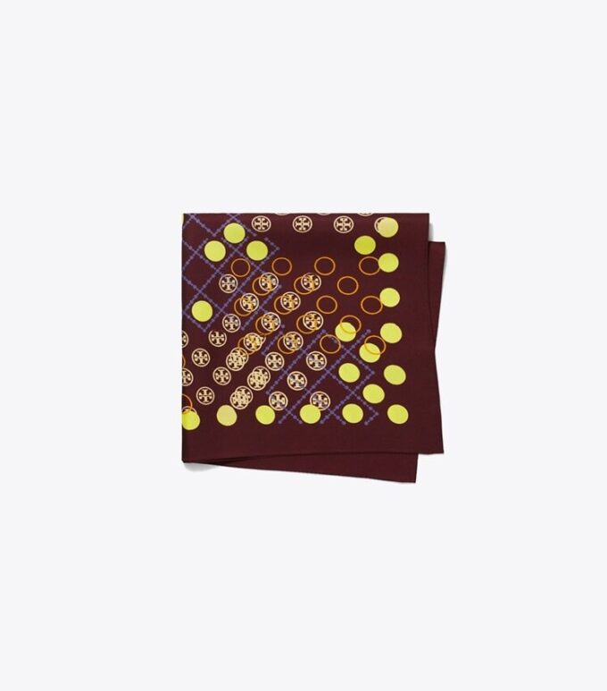 Noktalı T Monogram Boyun Atkısı