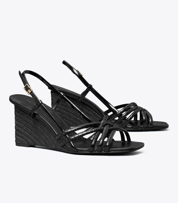 Çoklu Kayışlı Espadrille Topuklu Sandal Çoklu Kayışlı Espadrille Topuklu Sandal