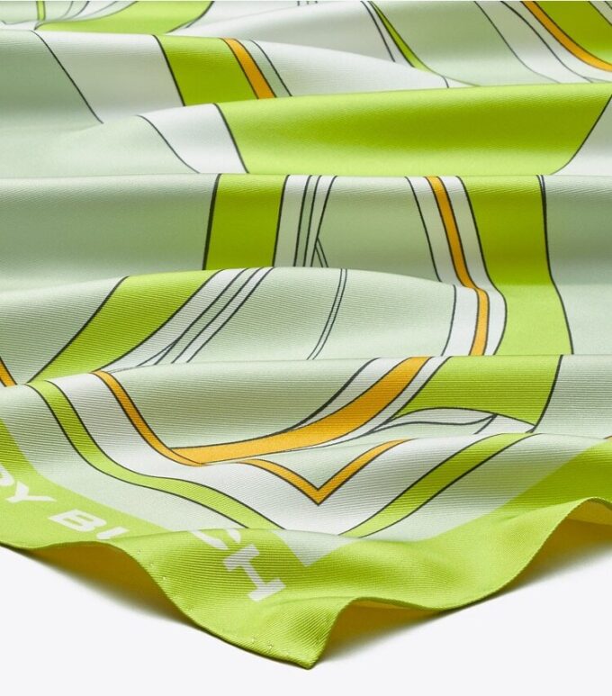 Oversized Twisty Floral Silk Square Scarf Oversized Twisty Floral Silk Square Scarf