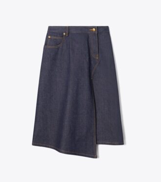 Pamuklu Denim Etek Pamuklu Denim Etek