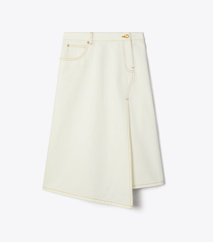 Pamuklu Denim Etek Pamuklu Denim Etek