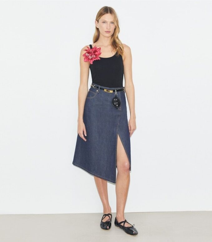 Pamuklu Denim Etek