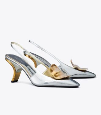 Patos Eşleşmeyen Slingback Topuk